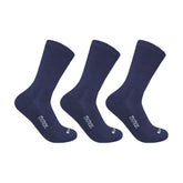 Diabetic Half Terry Full Length Silver Diabetic Socks for Men and Women | Soft, Cushioned Support with Non-Binding Top | Ideal for Sensitive Feet and Diabetic Care-Black ,Navy & Grey| Pack of 3