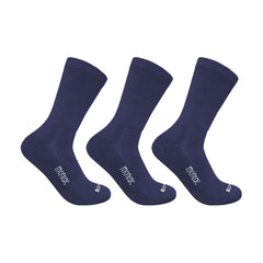 Diabetic Half Terry Full Length Silver Diabetic Socks for Men and Women | Soft, Cushioned Support with Non-Binding Top | Ideal for Sensitive Feet and Diabetic Care-Black ,Navy & Grey| Pack of 3