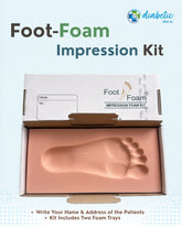 Diabetic foot pressure testing imprint box