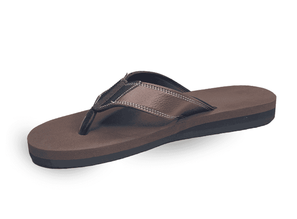 Light men's orthopedic brown footwear heel pain relief