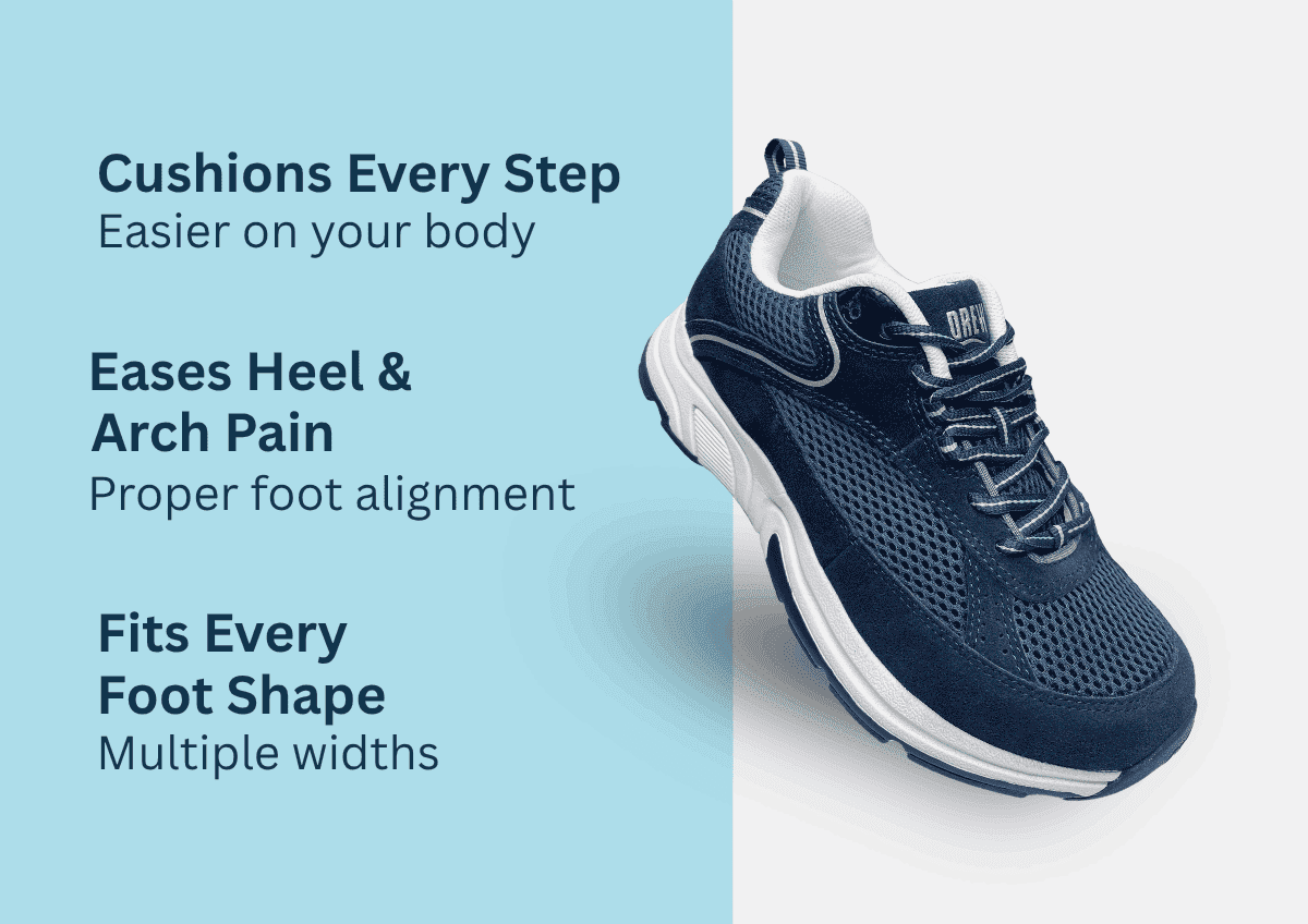 AARON Diabetic & Orthopedic Athletic Shoes - Mens Diabetic Shoe - An Ortho Shoes Company
