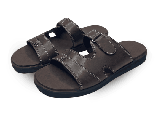 Podofit men's orthopedic footwear brown heel pain relief