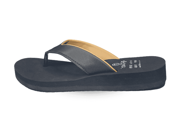 Black orthopedic shoes for women cushioned sole