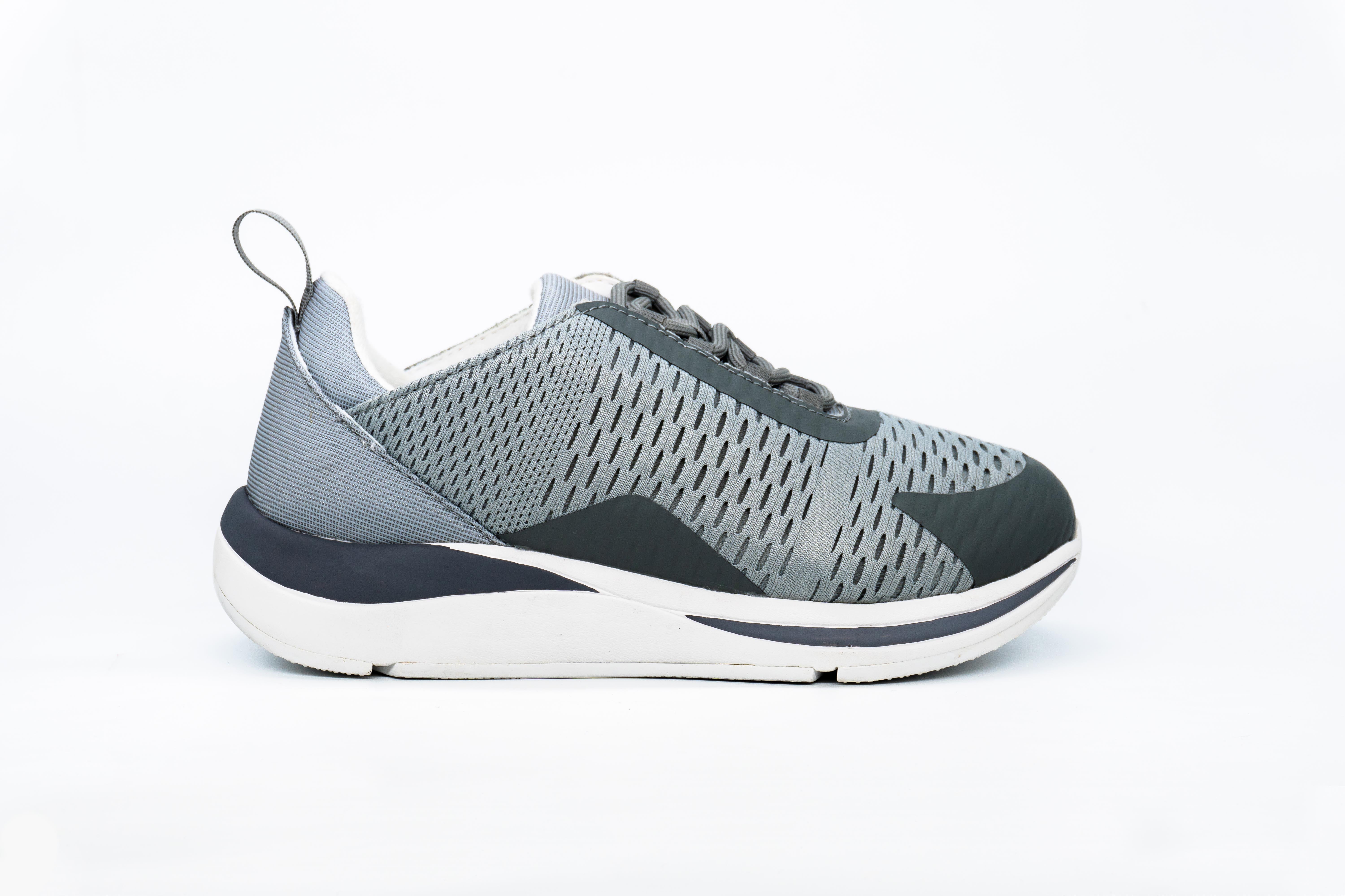 SPRINTER Diabetic & Orthopedic Athletic Shoe Grey - Front Side View