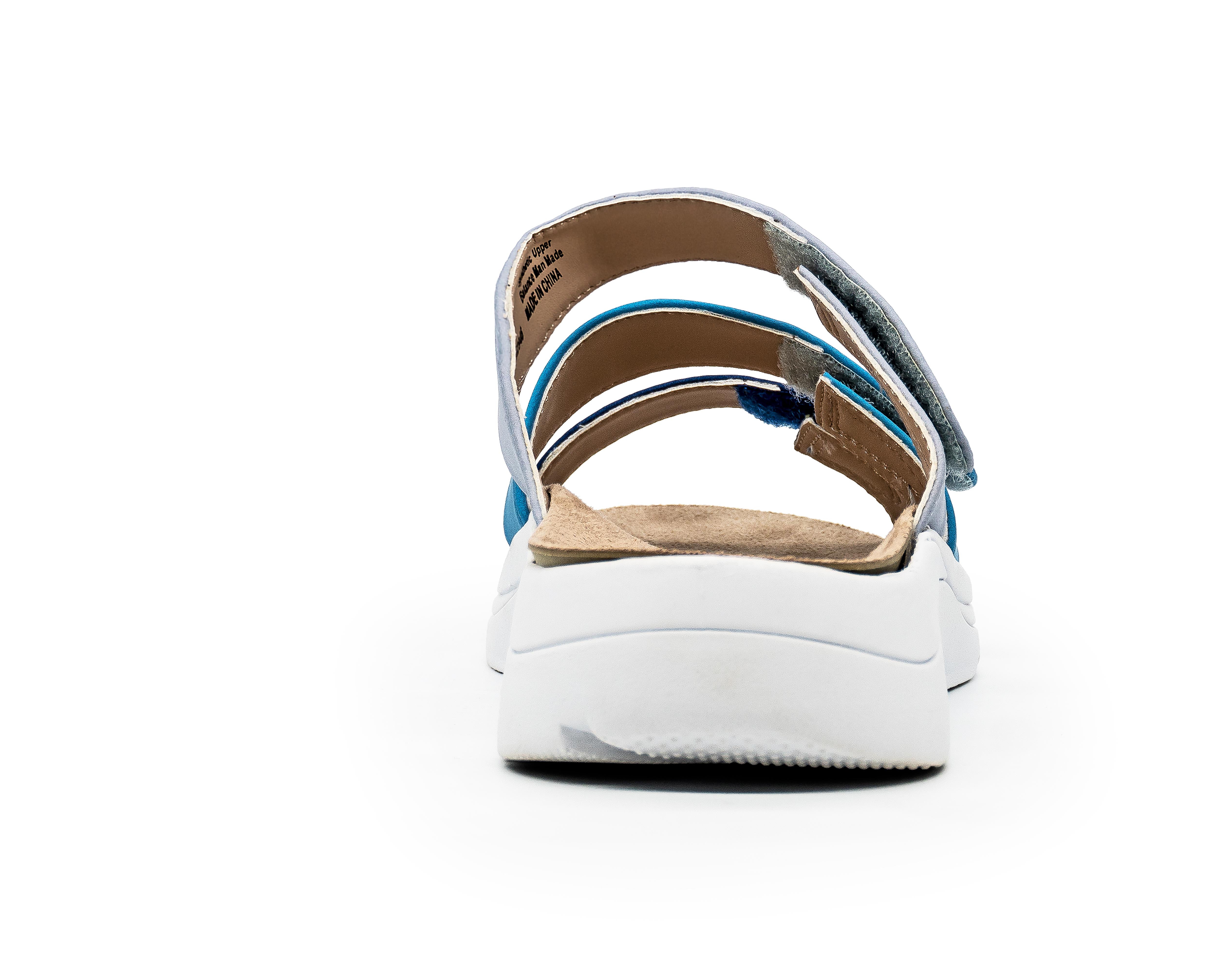 SAWYER Blue Diabetic & Orthopedic Sandal - Womens- Back View