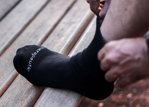 ankle length diabetic socks with FIR technology for improved blood circulation
