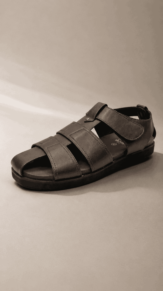 Knight Men's Orthopedic Black Footwear for Comfort Diabetic Shoe - An Ortho Shoes Company
