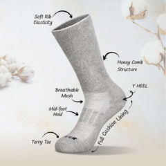 Diabetic socks with non-binding top for better circulation