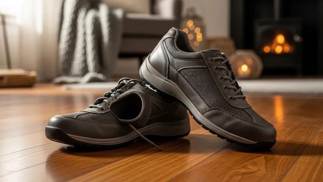 Men's orthopedic shoes for diabetes emphasizing comfort and stability