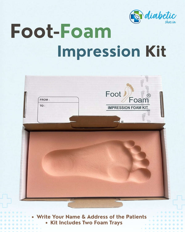 Diabetic foot pressure testing imprint box