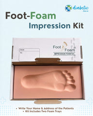 Diabetic foot pressure testing imprint box