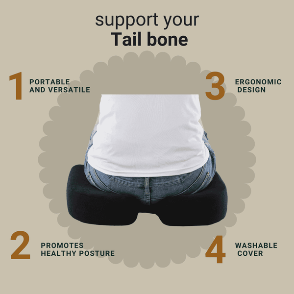 Leaf Ortho Coccyx Cushion – Tailbone Pain Relief & Pressure Support
