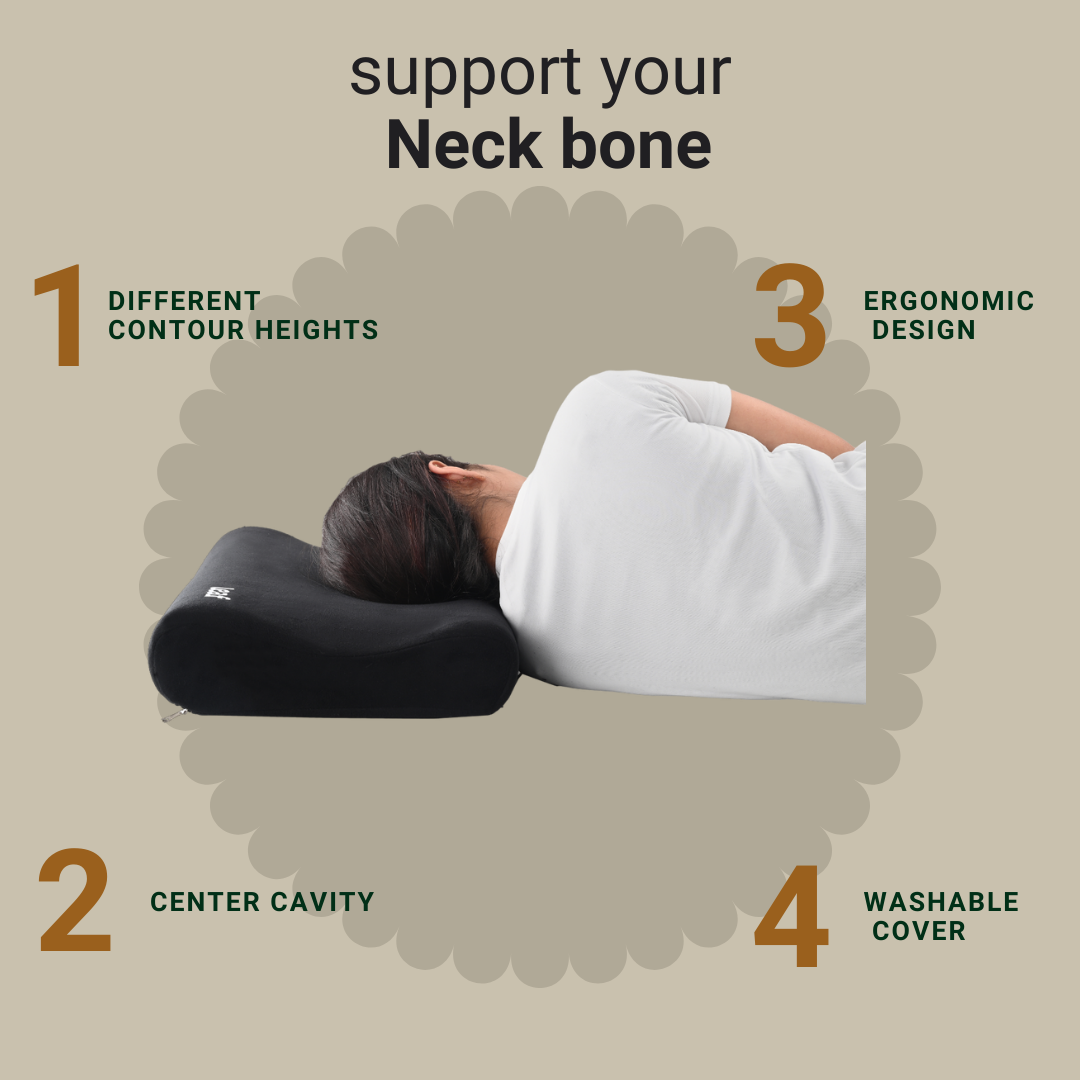 Leaf Ortho Contoured Cervical Pillow – Neck Pain Relief & Spine Support