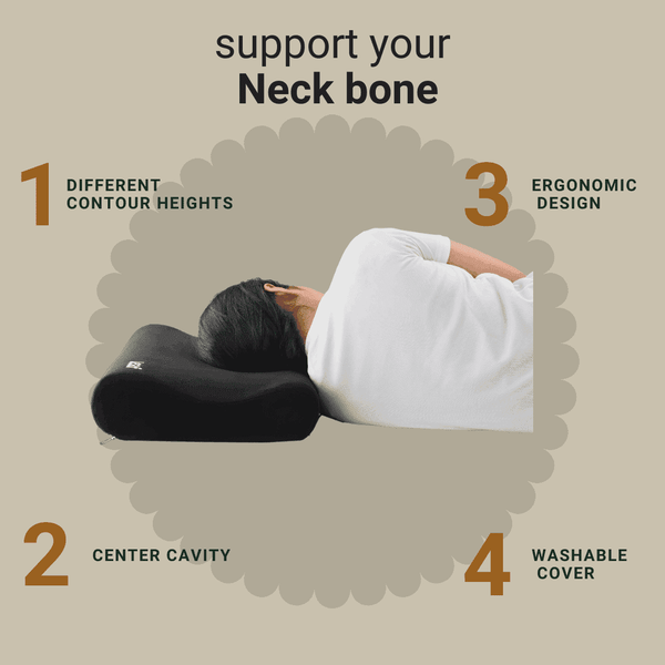 Leaf Ortho Contoured Cervical Pillow – Neck Pain Relief & Spine Support