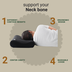 Leaf Ortho Contoured Cervical Pillow – Neck Pain Relief & Spine Support