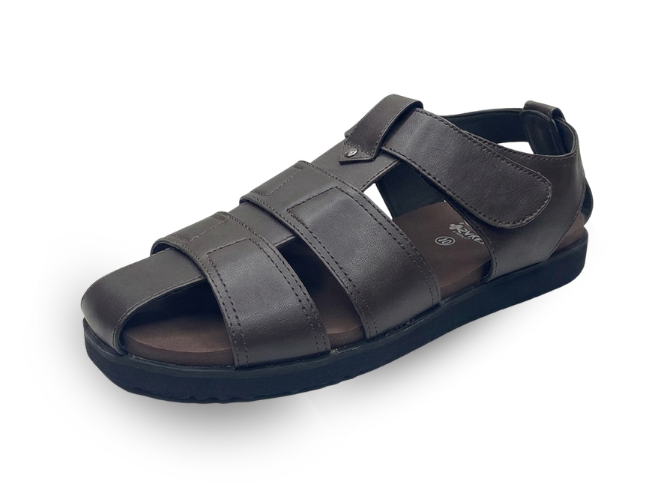 Knight men's orthopedic black footwear heel pain relief