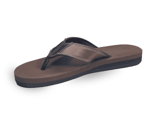 Light men's orthopedic brown footwear heel pain relief