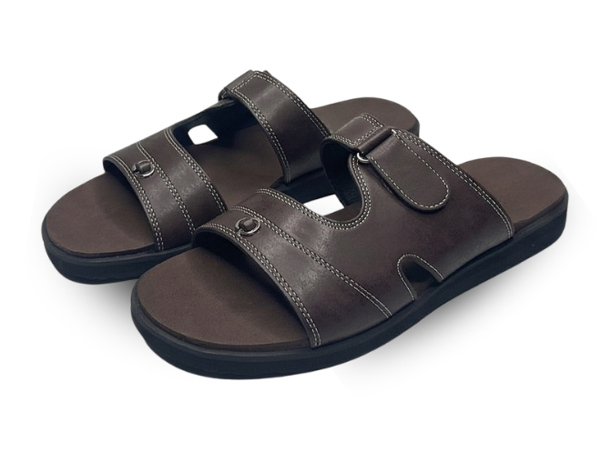 Podofit men's orthopedic footwear brown heel pain relief