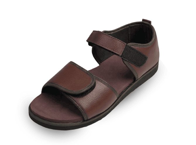 Dai Foot men's orthopedic brown footwear comfort shoes