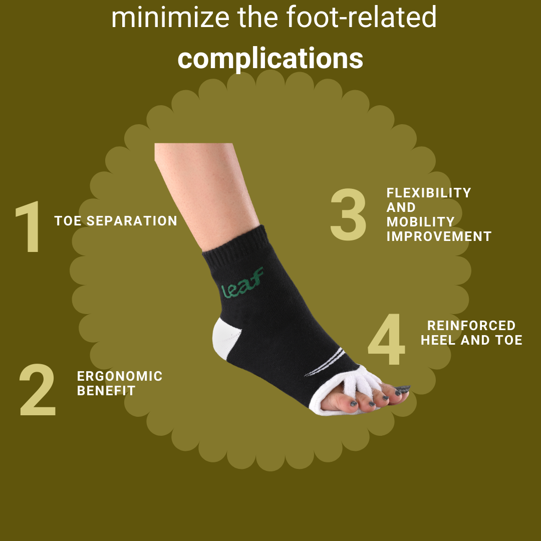 Leaf ortho Foot alignment socks Set of 2 pairs