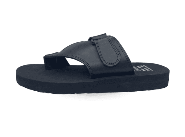 Black orthopedic shoes for men daily comfort