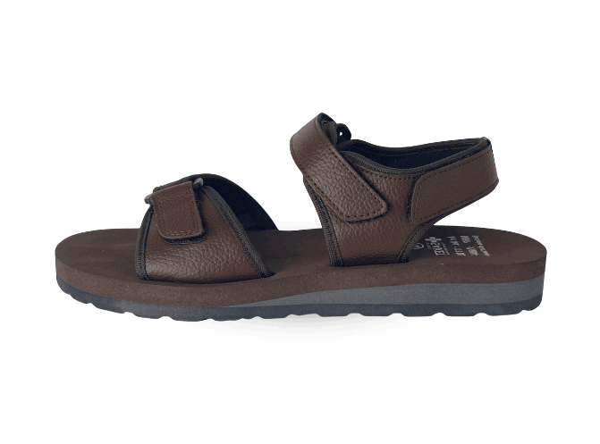 Brown orthopedic shoes for heel pain women