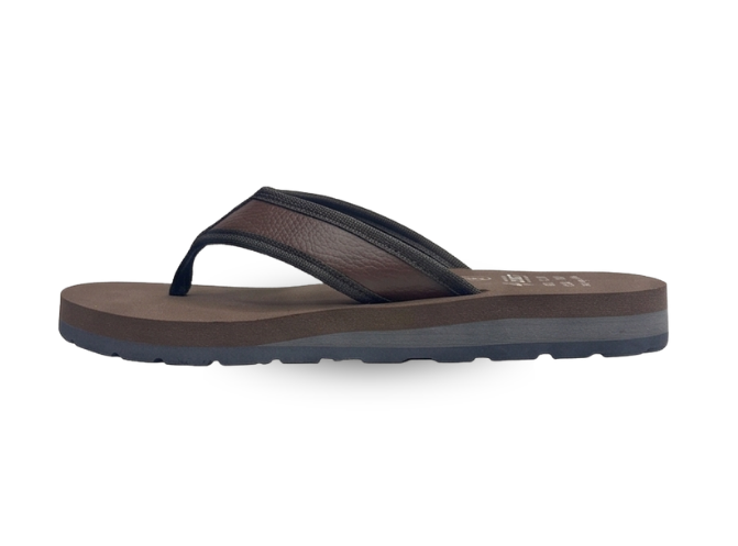 Brown orthopedic shoes for women with cushioned sole support
