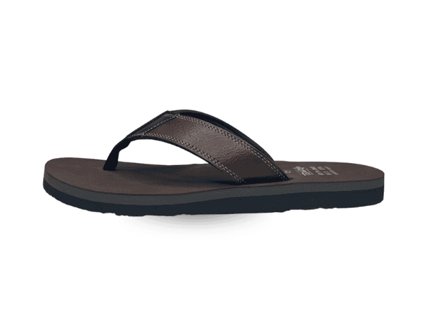 Brown orthopedic shoes for men anti-slip comfort
