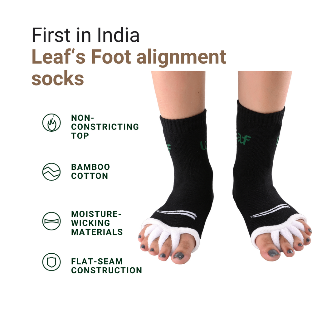 Leaf ortho Foot alignment socks Set of 2 pairs