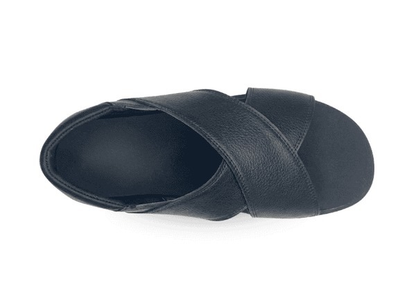 Diabetic footwear men black comfort shoes