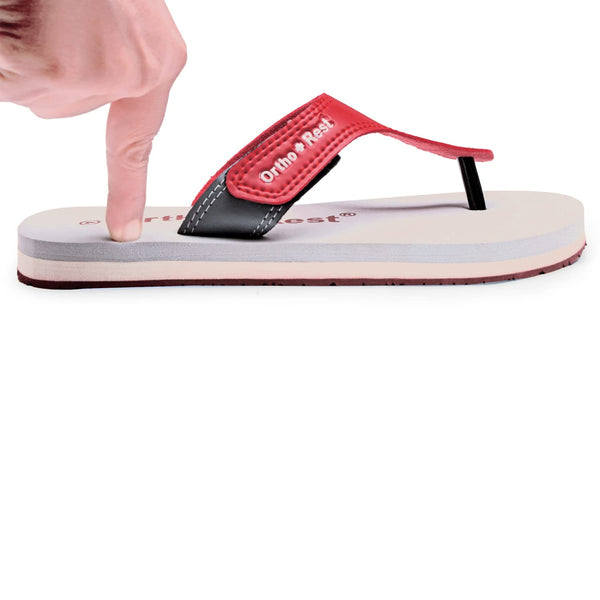 Ortho Rest Comfort Extra Soft Ortho Slippers for Women |  Doctor Chappal Footwear | Casual Flip Flops for Home Daily Use (L700) - Maroon
