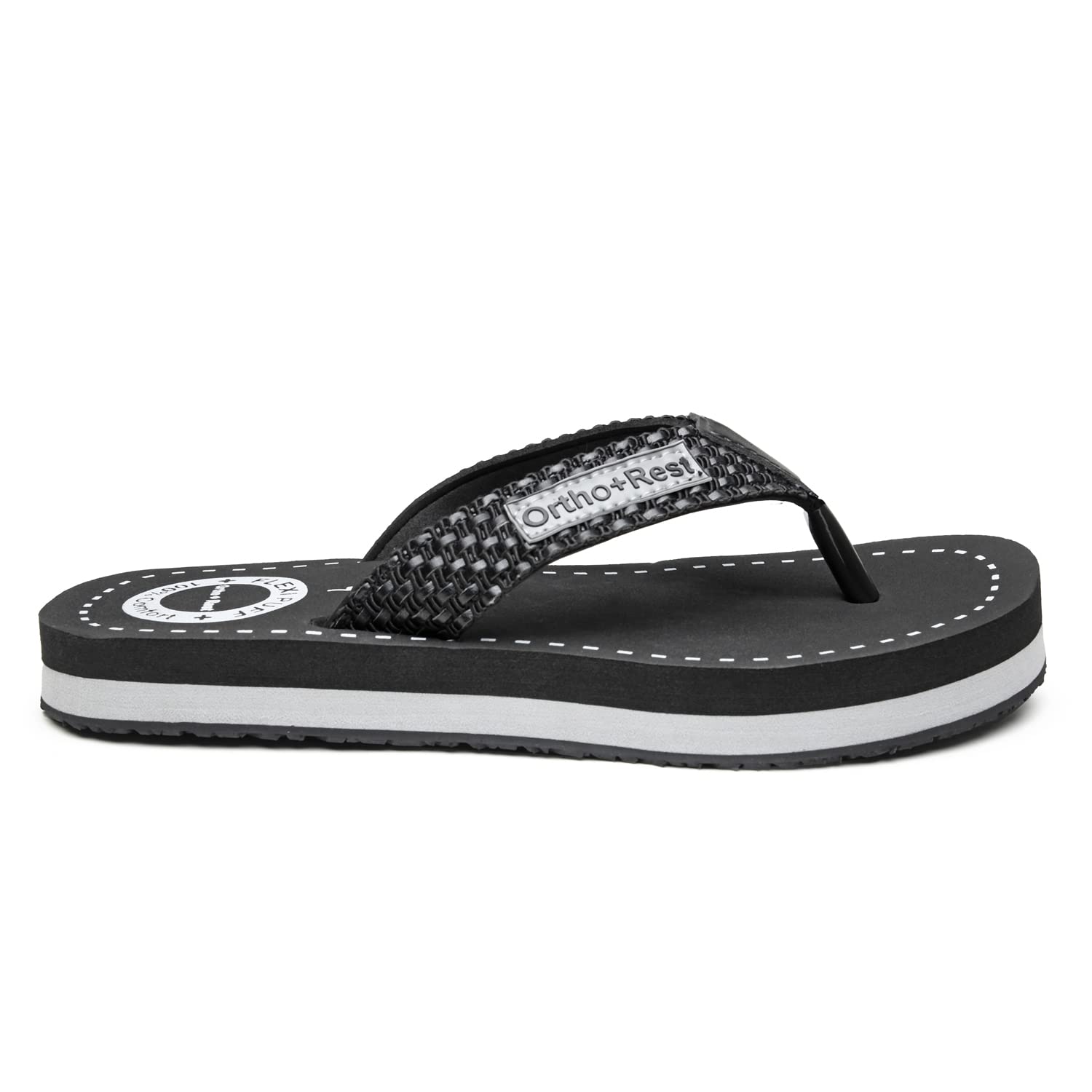 Ortho Rest Comfort Flip Flops for Man (M10000) - Black