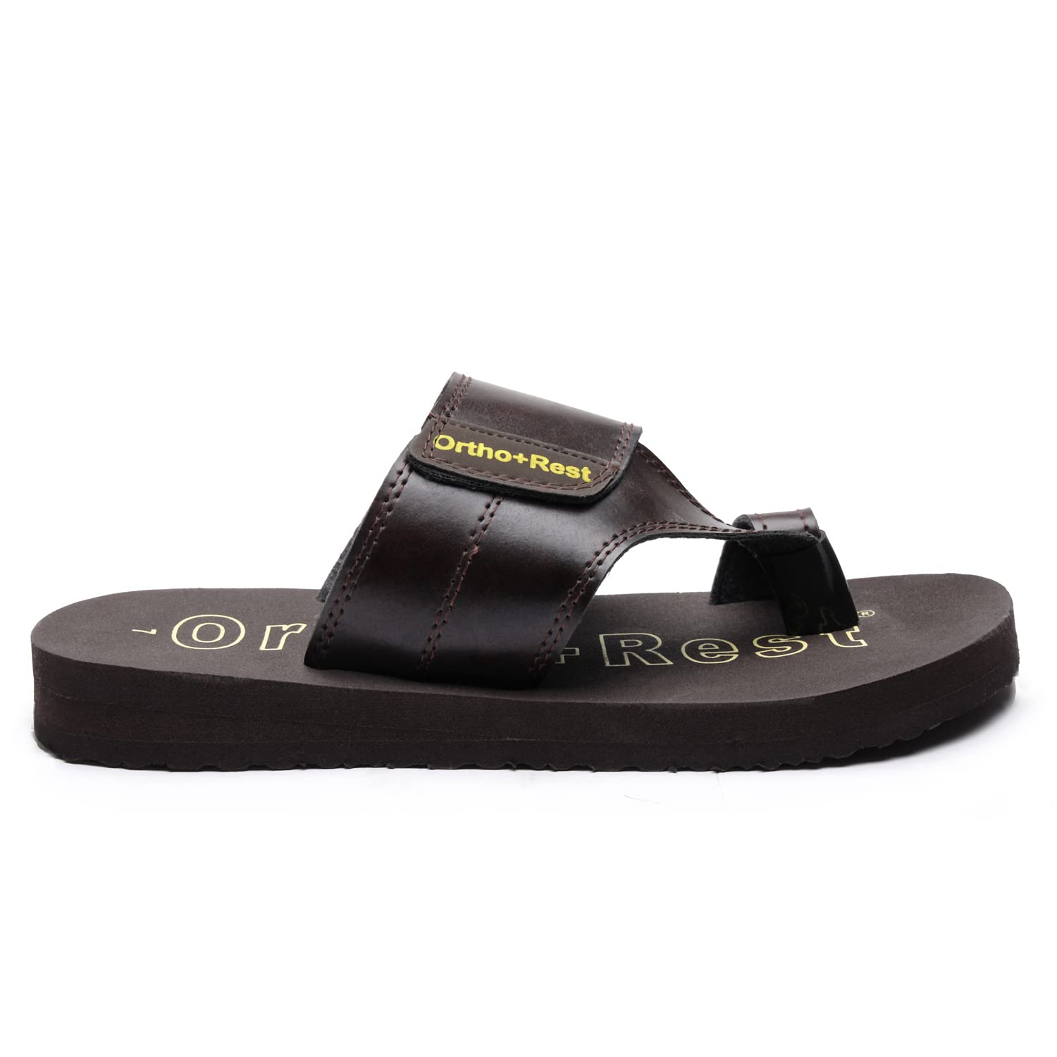 Ortho Rest Extra Comfortable Ortho Slippers for Men Daily Use (M444A) - Brown