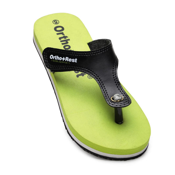 Ortho Rest Comfort Extra Soft Ortho Slippers for Women |  Doctor Chappal Footwear | Casual Flip Flops for Home Daily Use (L700) - Olive