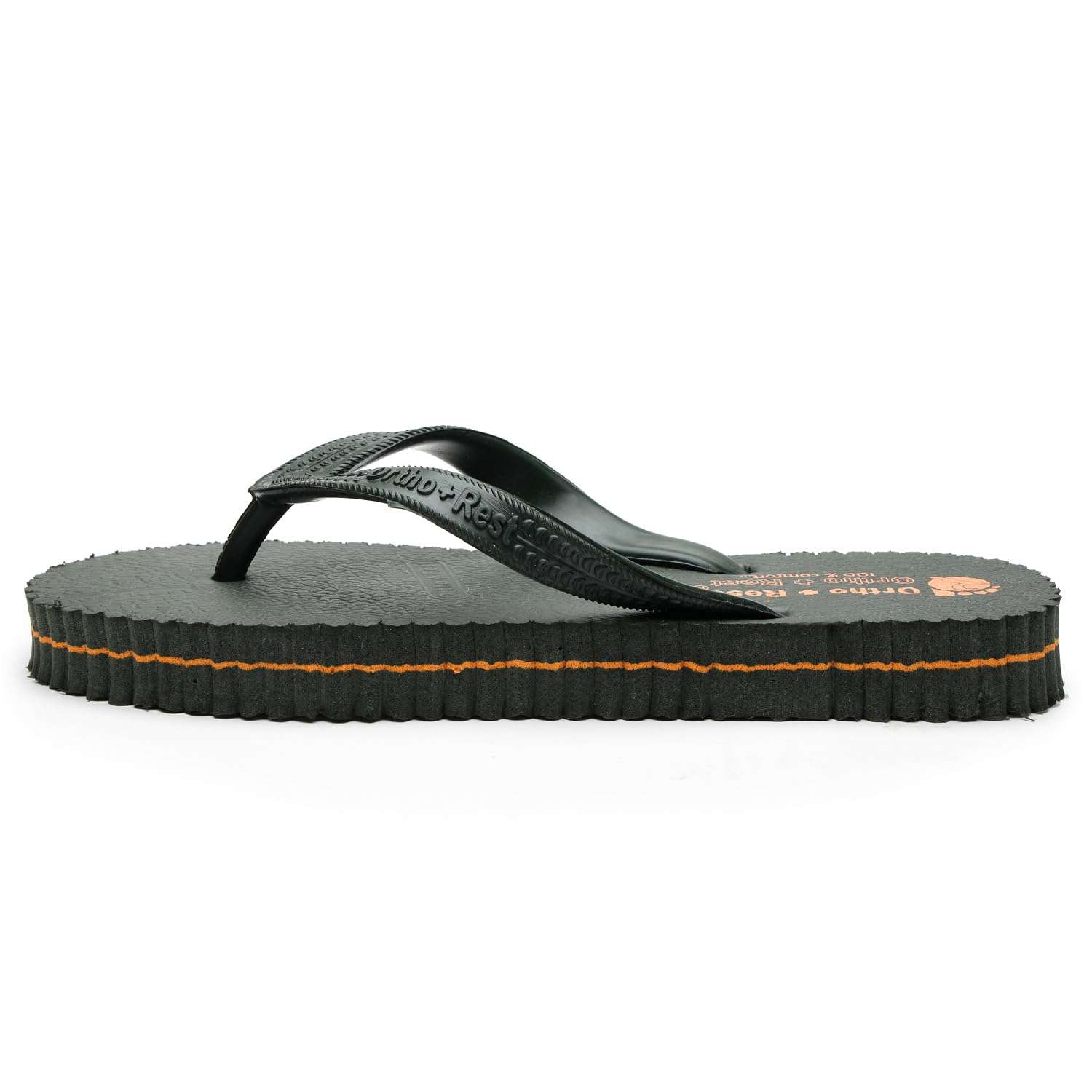 Ortho Rest Hawaii Chappal  Comfort Ortho Care, Bathroom Rubber Flip-Flops (R111) - Green