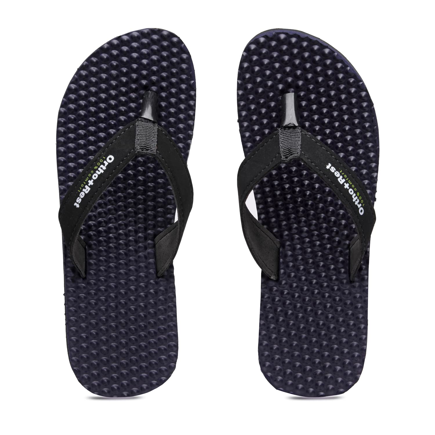 Ortho Rest Women's Comfortable and Stylish Flat Sandals Slipper | Soft Sole Casual Slip-On with back foot support (L777) - Blue