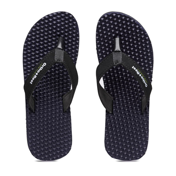 Ortho Rest Women's Comfortable and Stylish Flat Sandals Slipper | Soft Sole Casual Slip-On with back foot support (L777) - Blue