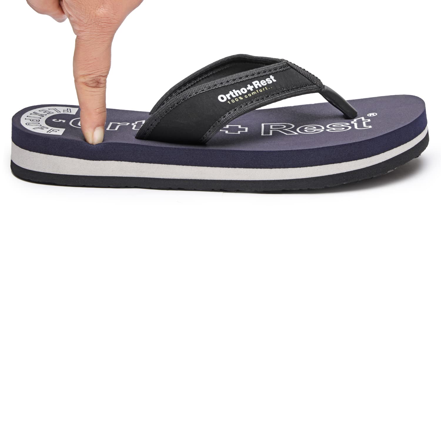 Ortho Rest Comfort Extra Soft Ortho Slippers for Women |  Doctor Chappal Footwear | Casual Flip Flops for Home Daily Use (L333) - Blue