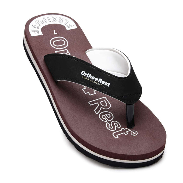 Ortho Rest Men Slipper  Super Soft, Lightweight and Comfortable Flip Flops for Home Daily Use (M555) - Maroon