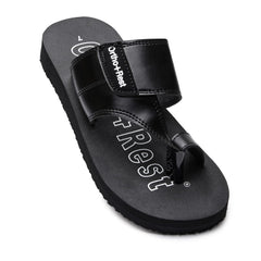 Ortho Rest Extra Comfortable Ortho Slippers for Men Daily Use (M444A) - Black