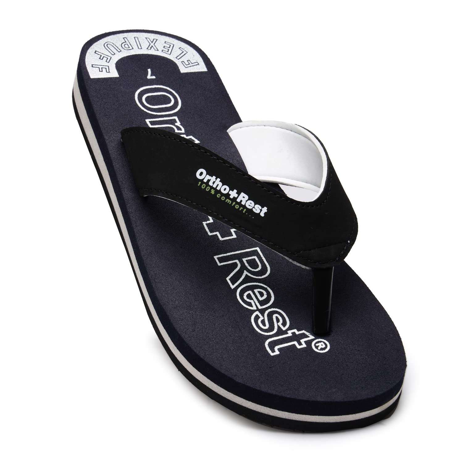 Ortho Rest Men Slipper  Super Soft, Lightweight and Comfortable Flip Flops for Home Daily Use (M555) - Blue