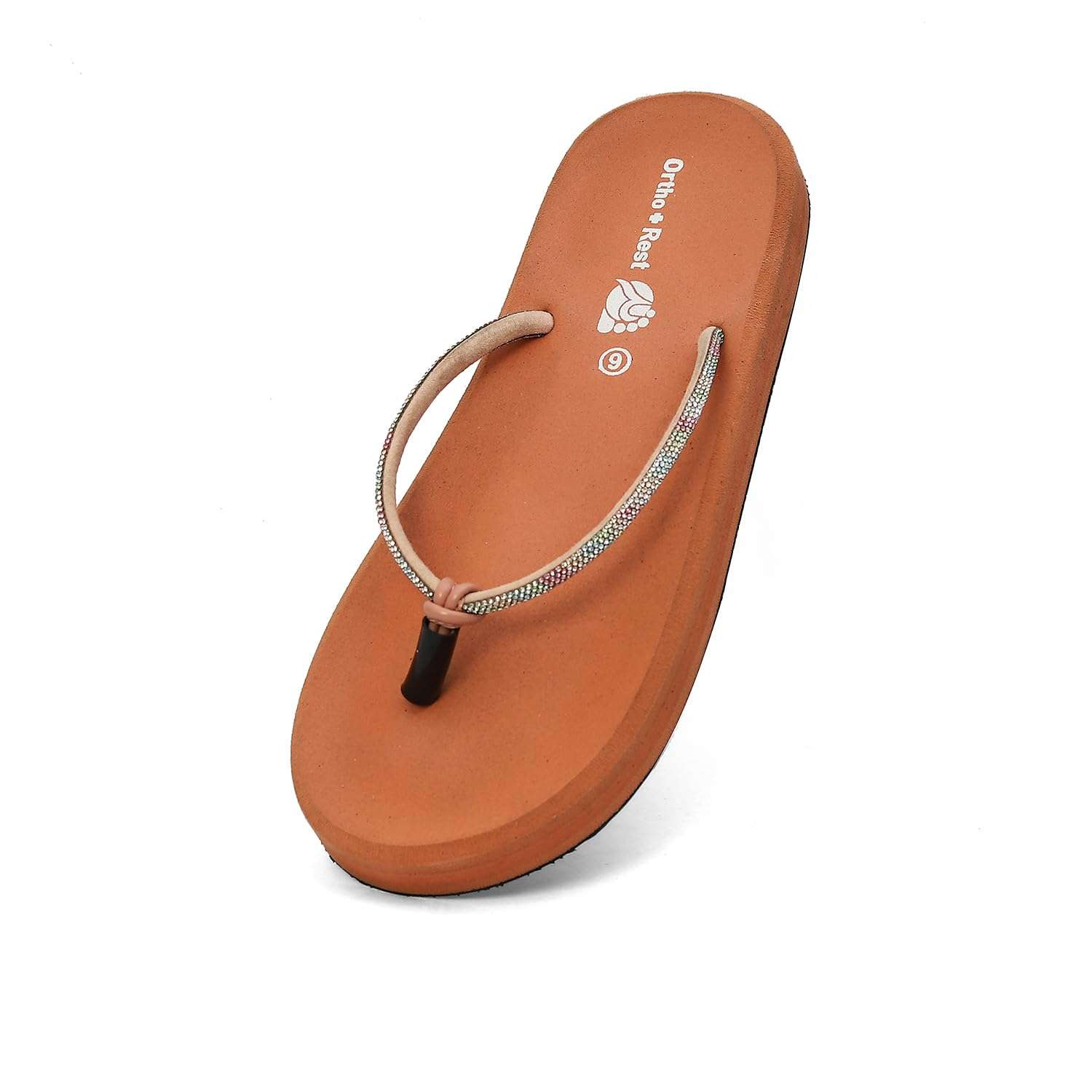 Ortho Rest Comfort Extra Soft Ortho Slippers for Women |  Doctor Chappal Footwear | Casual Flip Flops for Home Daily Use (L347) - Peach