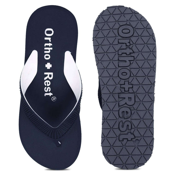 Ortho Rest  Slippers for Women with Cushioned Anti-Skid Sole (L219) - Navy Blue