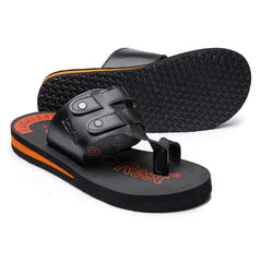 Ortho Rest Extra Comfortable Ortho Slippers for Men Daily Use (M444) - Black