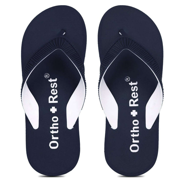 Ortho Rest  Slippers for Women with Cushioned Anti-Skid Sole (L219) - Navy Blue