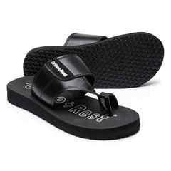Ortho Rest Extra Comfortable Ortho Slippers for Men Daily Use (M444A) - Black