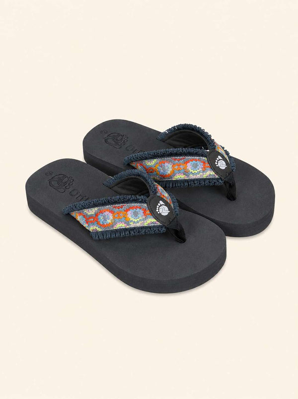 Ortho Rest Women's Comfortable and Stylish Flat Sandals Slipper | Soft Sole Casual Slip-On with back foot support (L3550) - Grey