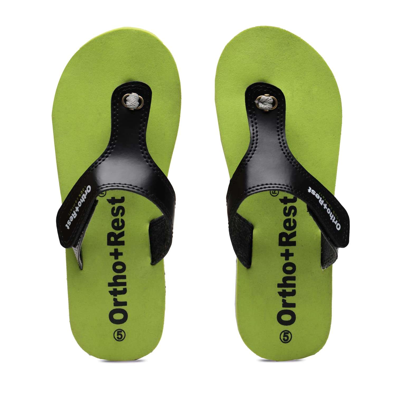 Ortho Rest Comfort Extra Soft Ortho Slippers for Women |  Doctor Chappal Footwear | Casual Flip Flops for Home Daily Use (L700) - Olive