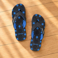 Ortho Rest Women's Comfortable and Stylish Flat Sandals Slipper | Soft Sole Casual Slip-On with back foot support (L218) - Black