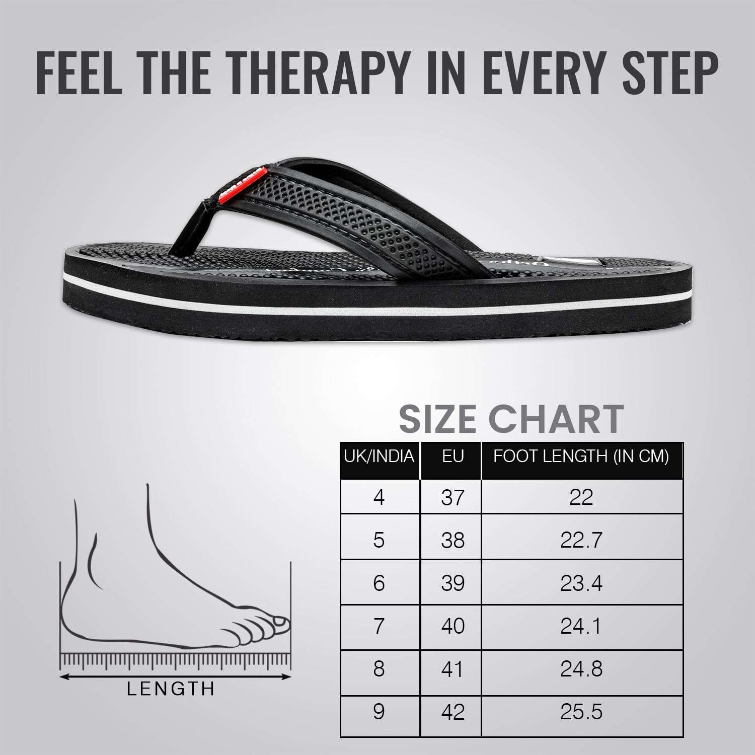 Ortho Rest Women's Comfortable and Stylish Flat Sandals Slipper | Soft Sole Casual Slip-On with back foot support (L215) - Black
